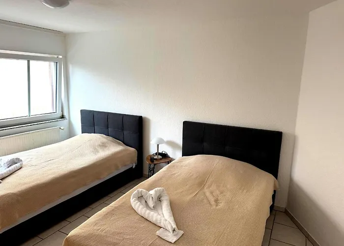 Premium 2 4 Bett Apartment, Smarttv , Terrasse 아파트 햄